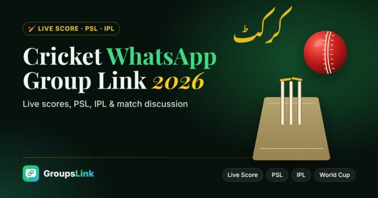 Cricket WhatsApp Group Link 2026 | Best Live Score Groups